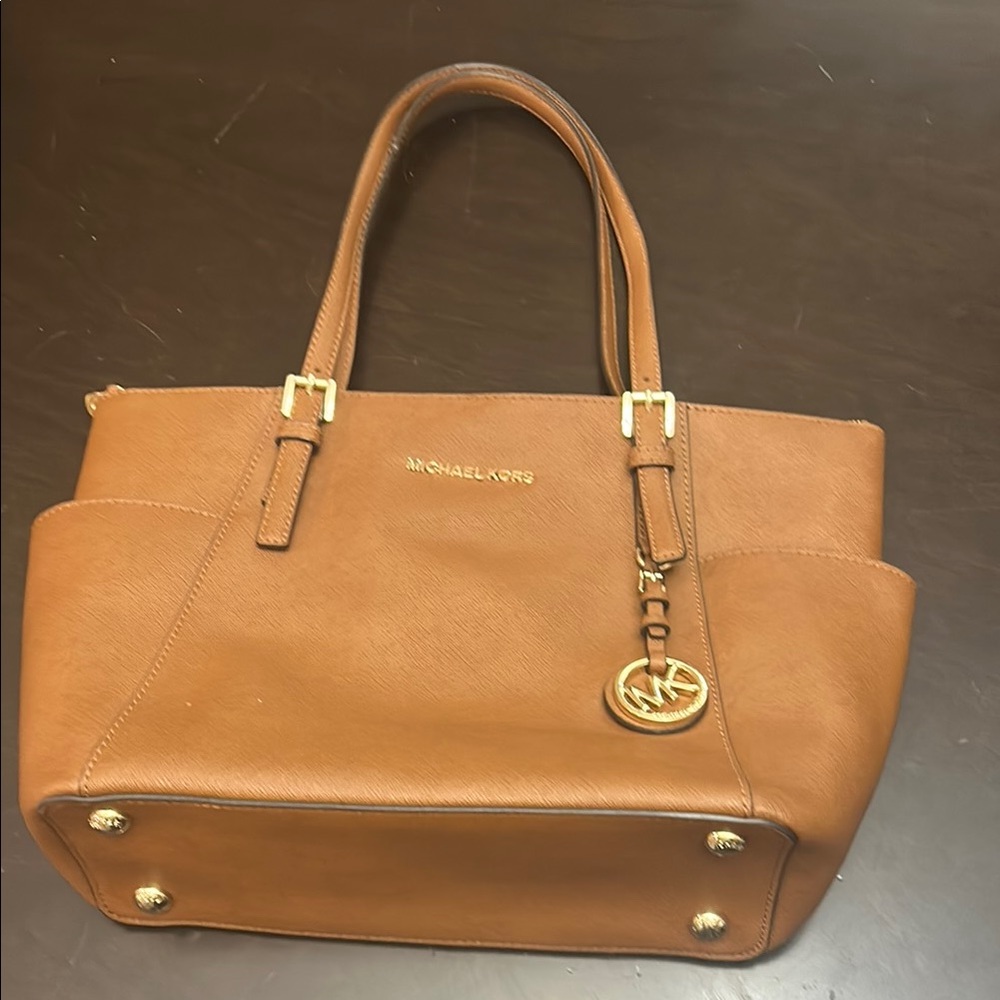 Michael Kors Tan Leather Tote Bag